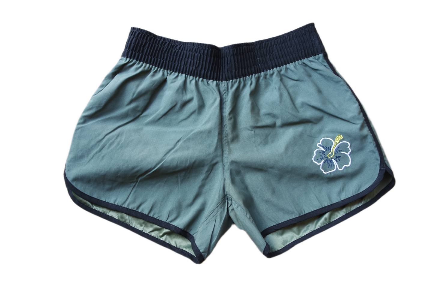 Women's Shorts/ Swim Trunks - Hawaii - Green/Black