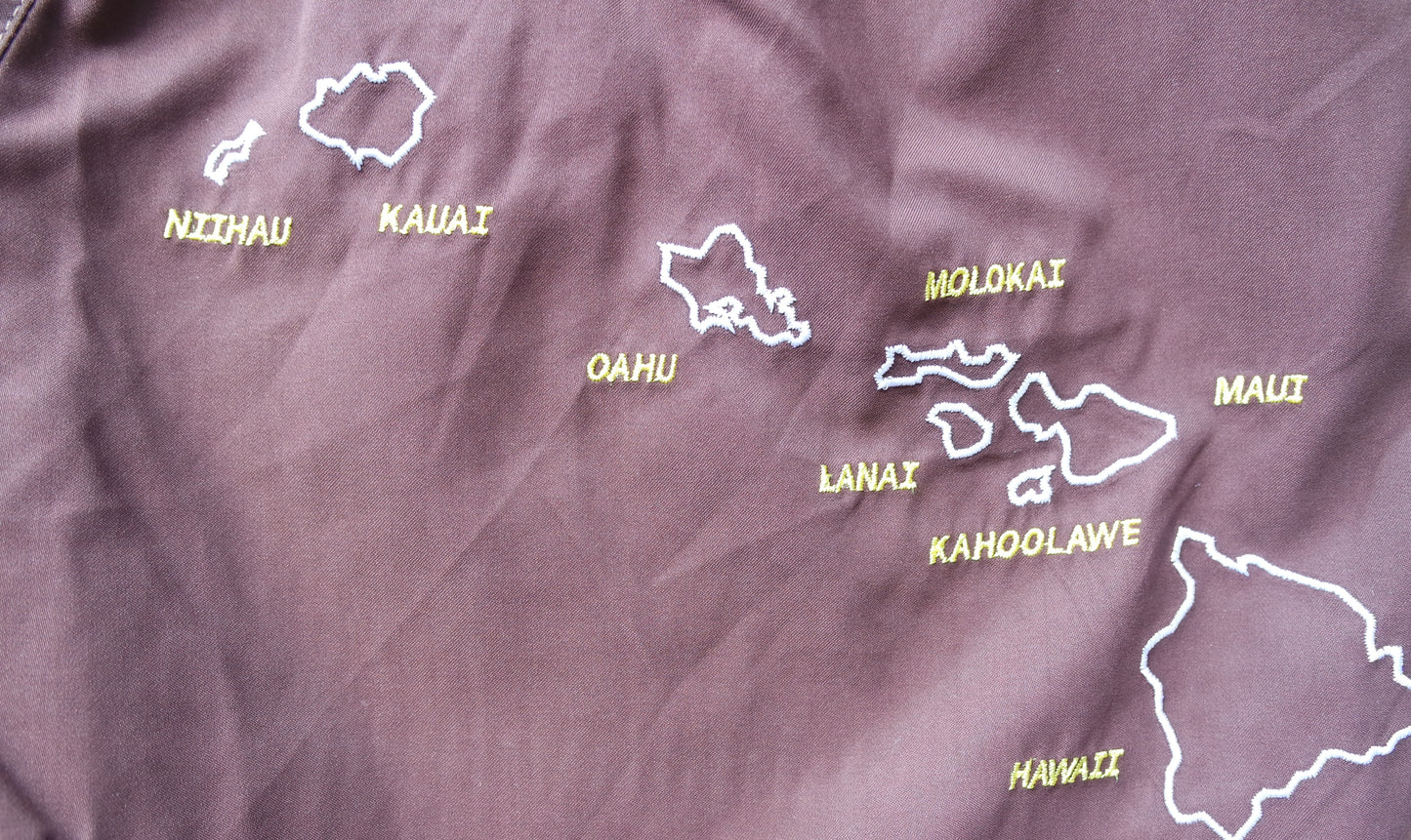 Women's Shorts/ Swim Trunks - Hawaii - Brown/Black