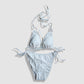 Two Piece Fashion Bikini Set - White