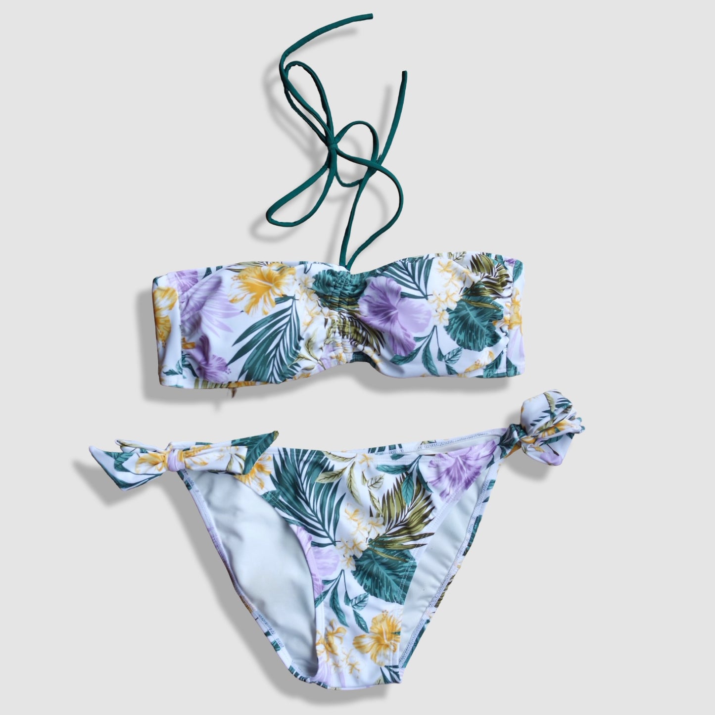 Two Piece Fashion Bikini Set - Multicolor Florals
