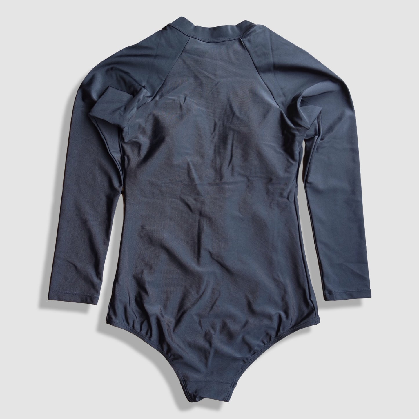 One Piece Long Sleeve Rash Guard - Solid Black