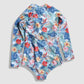 One Piece Long Sleeve Rash Guard - Multicolor Floral