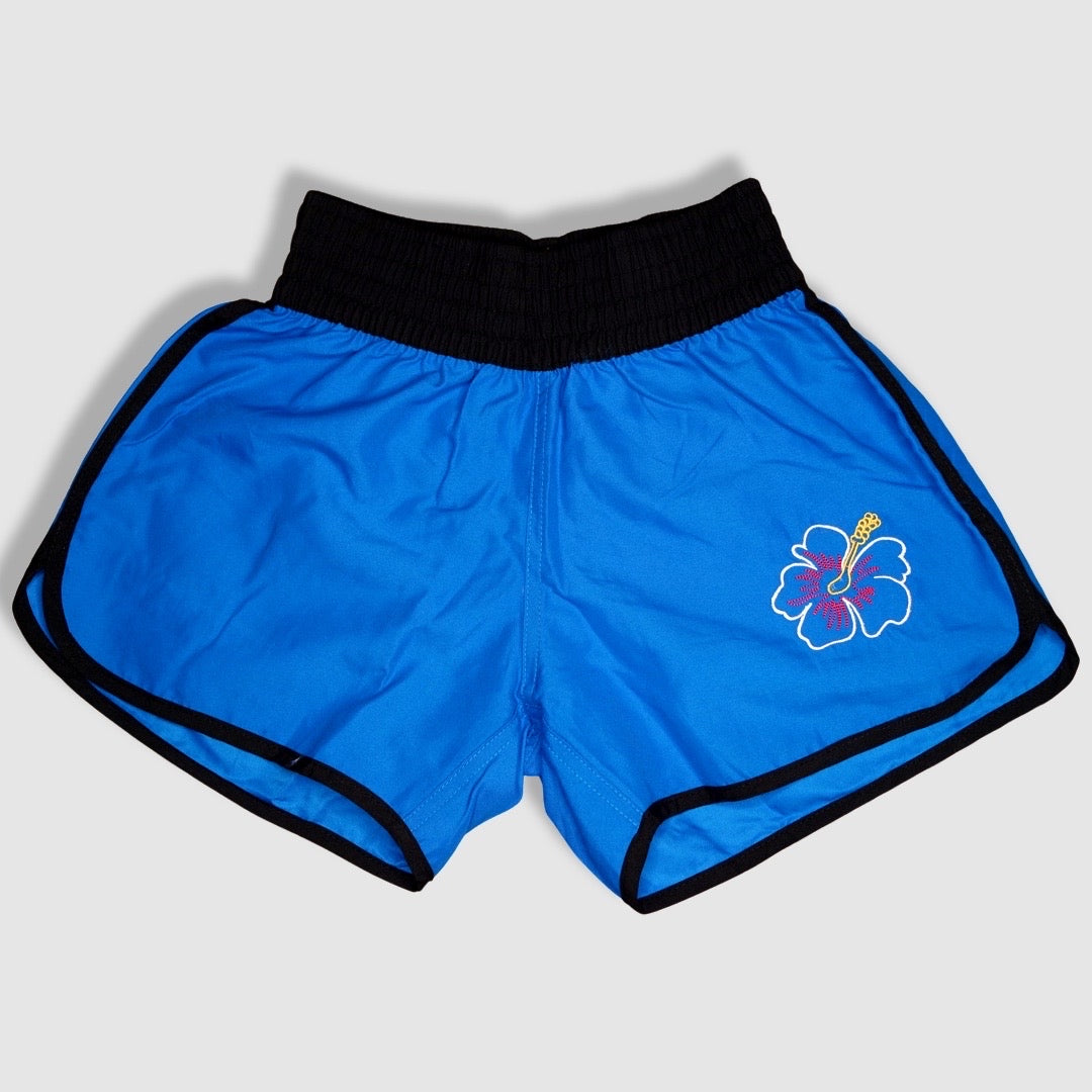 Women's Shorts/ Swim Trunks - Hawaii - Blue/White