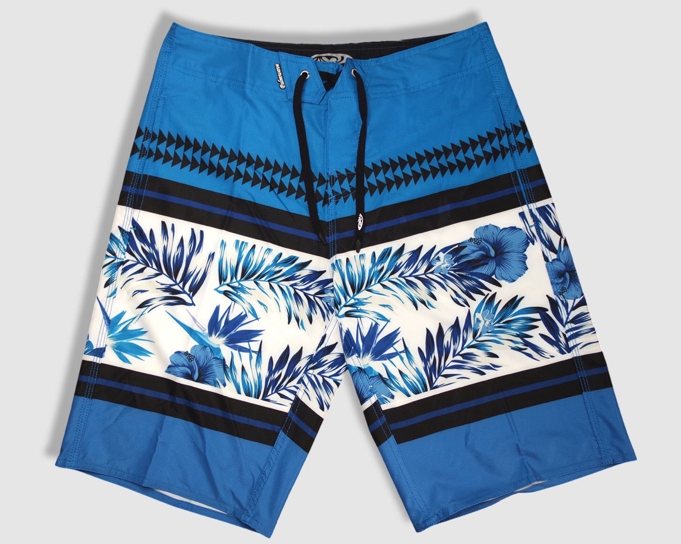 Men's Boardshorts - Tropical Blue Pattern