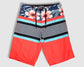 Men's Boardshorts - Multicolored Hibiscus