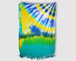 Tasseled Sarong -  Blue/Yellow/White Tie Dye